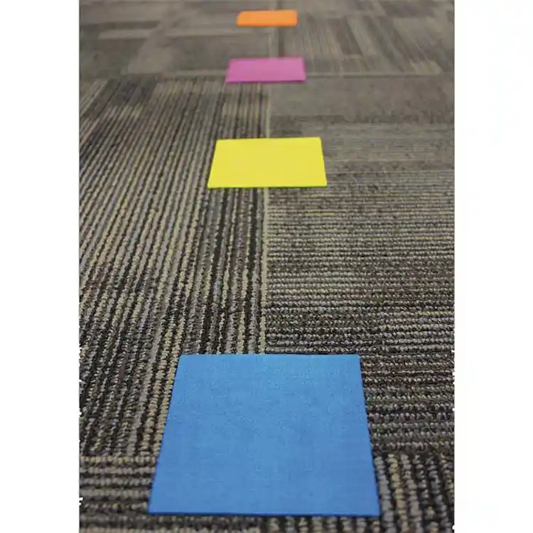 Colorful Squares Spot On Carpet Markers