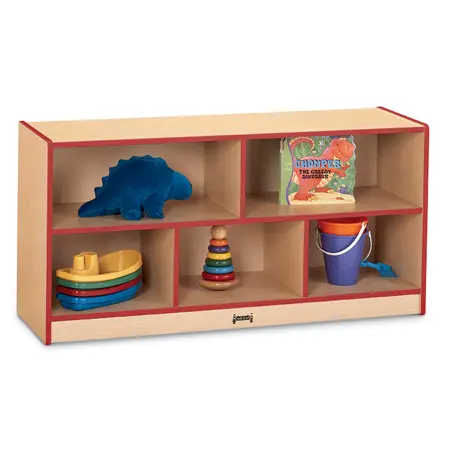 "Rainbow Accents® Maple Single Toddler Storage Unit, Red, 24½""H"