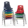 Berries® Plastic Chairs with Chrome Legs