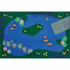 KID$ Value Plus Classroom Rugs™, Tranquil Pond, Rectangle 8' x 12' Blue