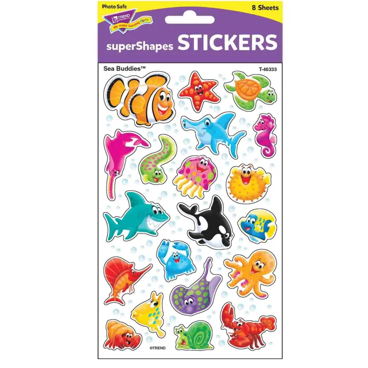 Sea Buddies™ Super Shapes Stickers