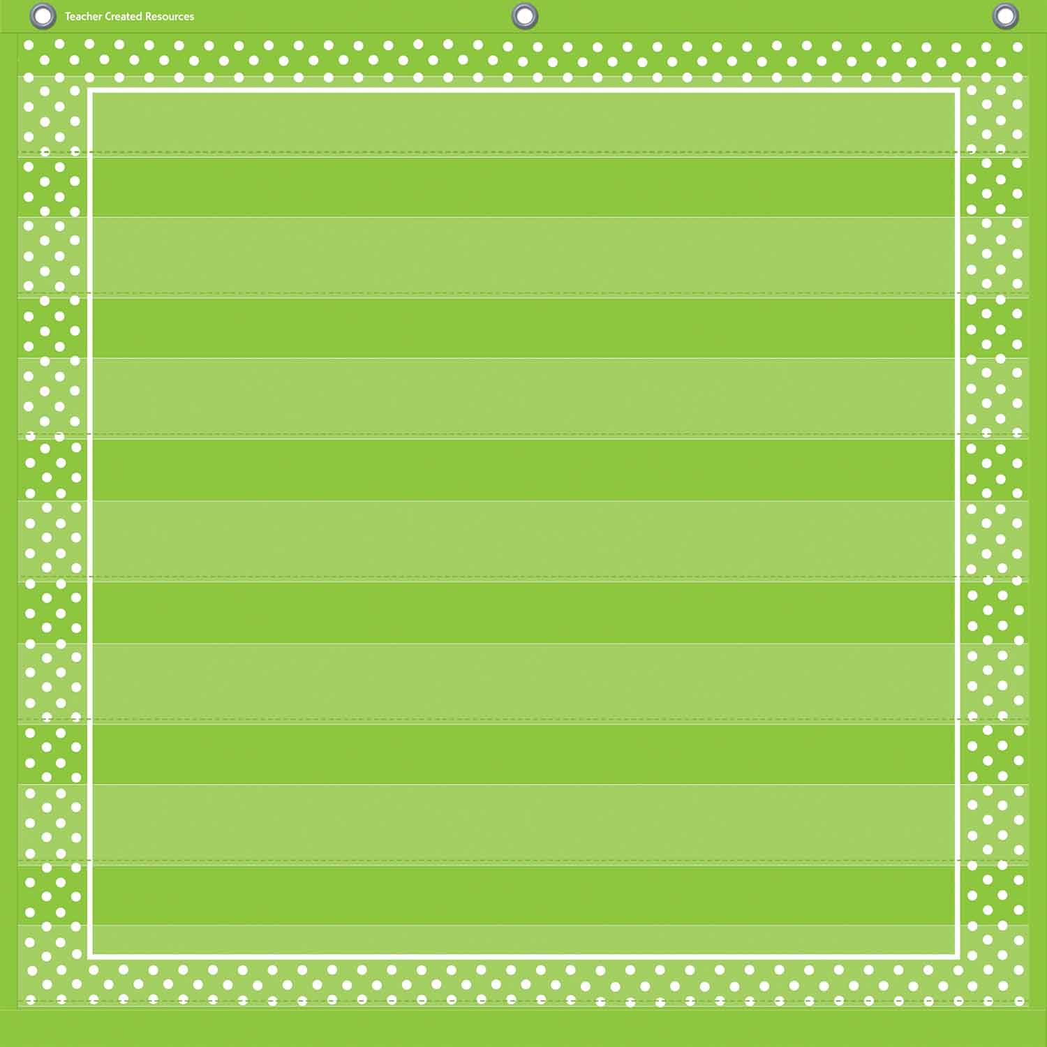 Lime Green Pocket Chart