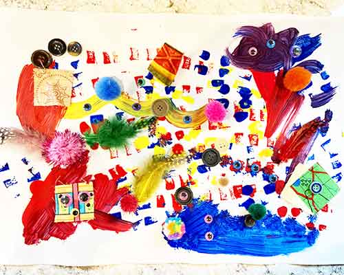 Mixed Media Collages Art Activity