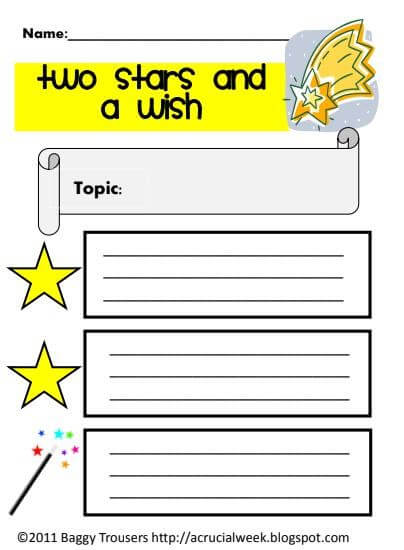 Two Stars and a Wish Feedback Learning Strategy for Early Childhood Education