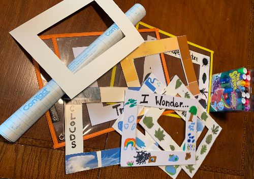 Homemade nature viewers for preschoolers