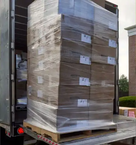 Pallet of early learning products shipping to preschool classrooms