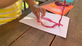 Fun worm activity for children