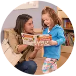 Preschool child and adult