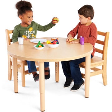 Preschool children playing at Multi-Purpose Table