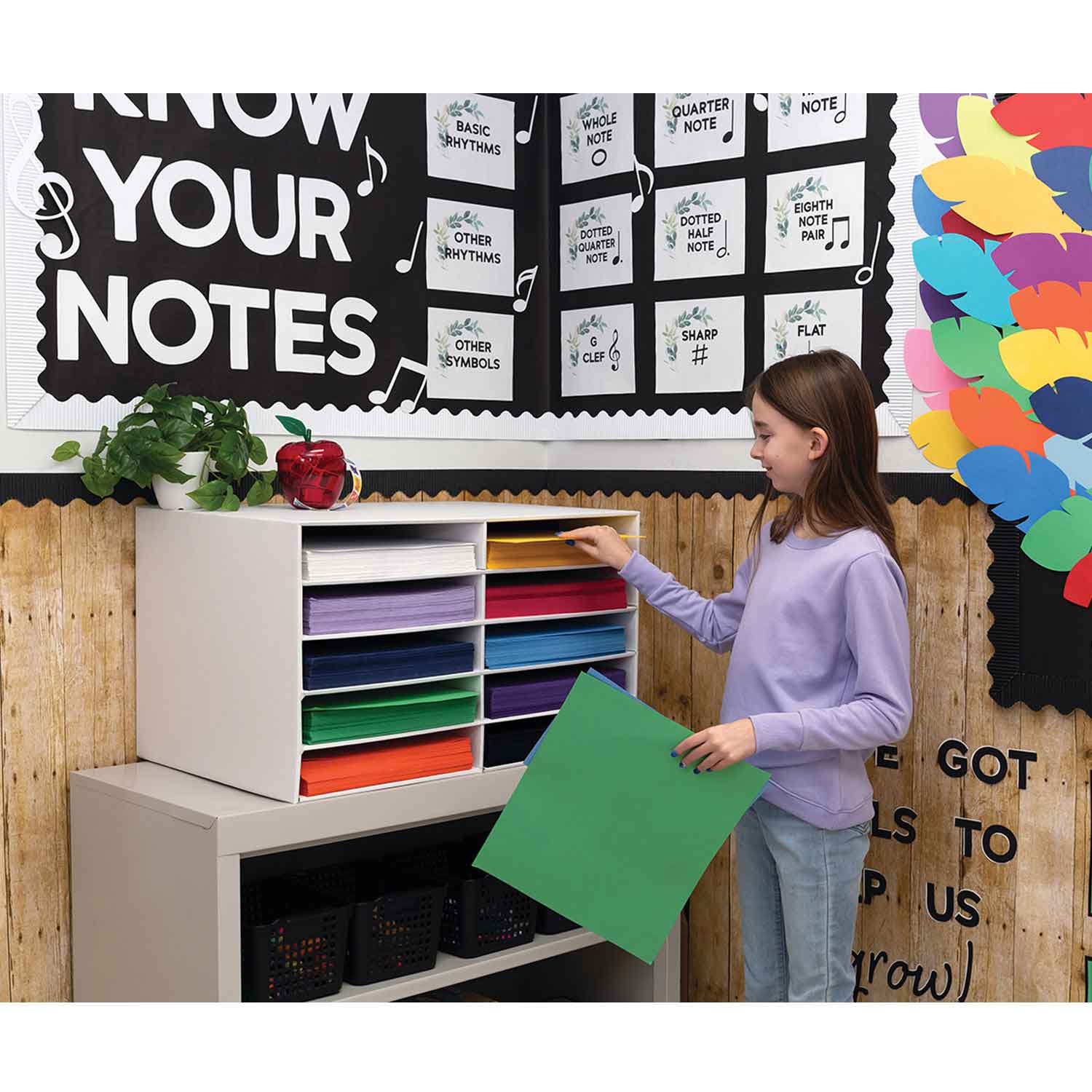 Classroom Keeper Construction Paper Storage