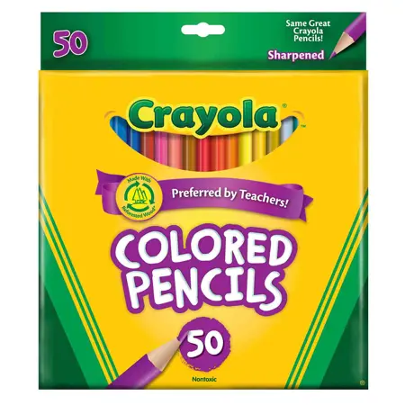 Crayola®  Colored Pencils, 50 Colors