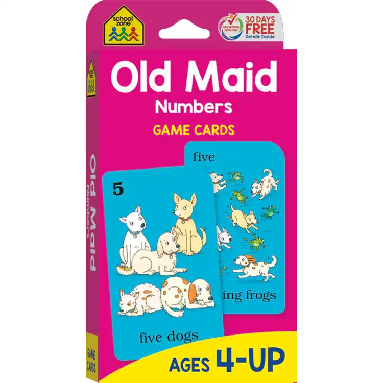 Old Maid Numbers Card Game