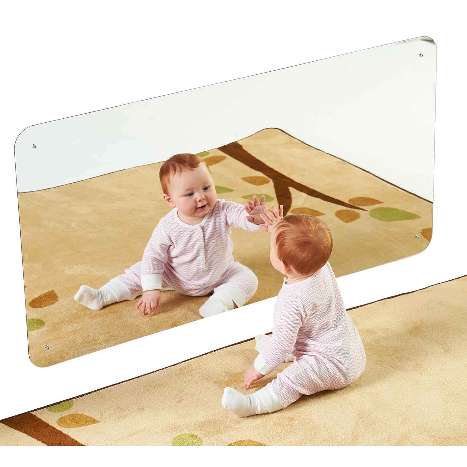 Baby-Safe Mounted Plastic Mirror