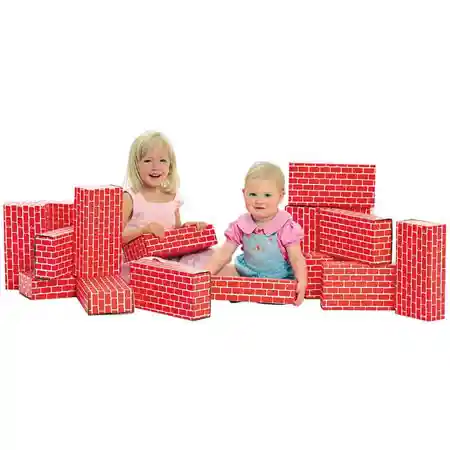 Giant Building Blocks-Red Blocks, 16 pcs