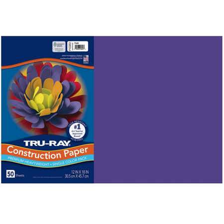 Tru-Ray® Construction Paper, 12" x 18", Purple
