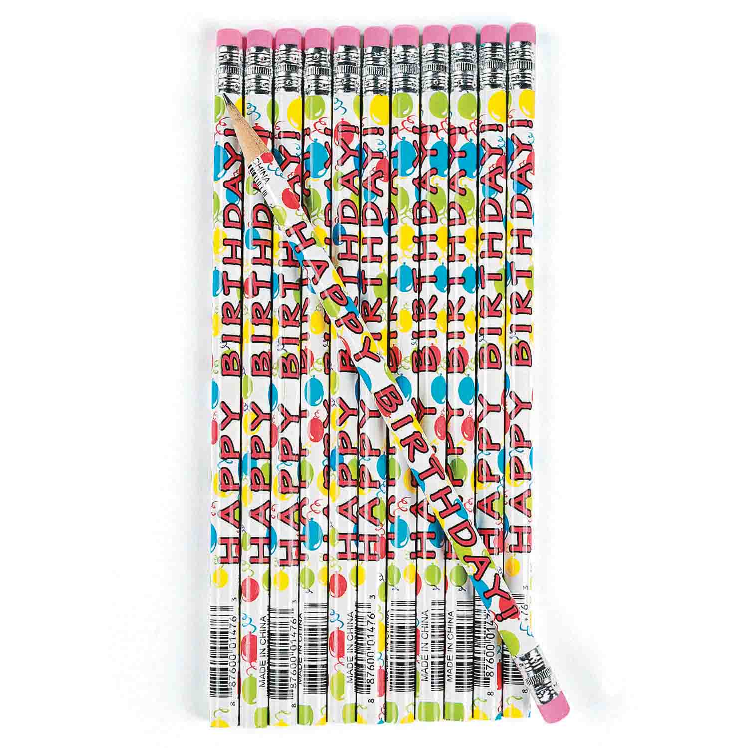 Happy Birthday Pencils  Becker's School Supplies