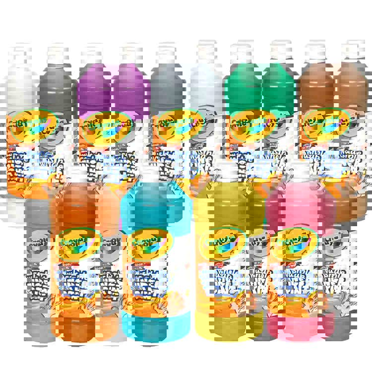 Crayola® Washable Finger Paints, 9 Colors Becker's