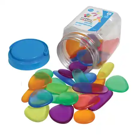 Junior Rainbow Pebbles, Clear Colors