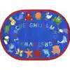 ABC Animals Rug, Oval