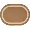 Portrait Classroom Rugs, Mocha, Oval 3'10" x 5'4"