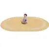 Portrait Classroom Rugs, Sandstone, Oval 3'10" x 5'4"