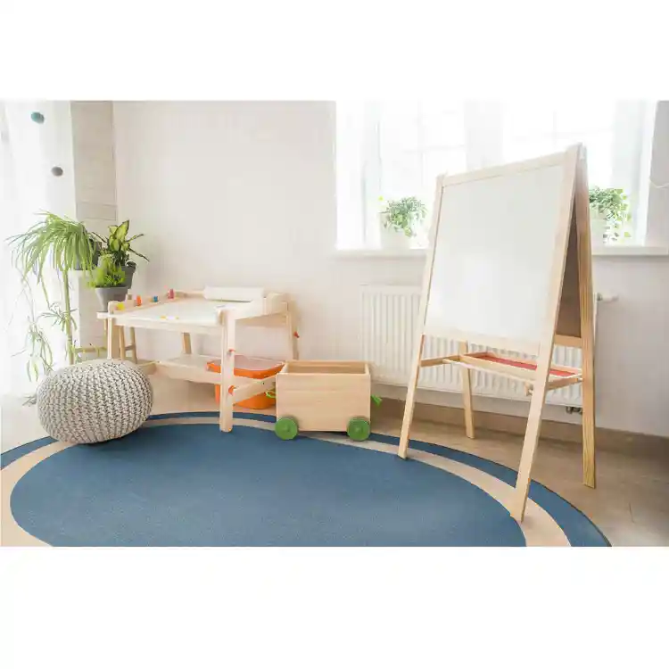 Portrait Classroom Rugs, Seaside, Oval 3'10" x 5'4"