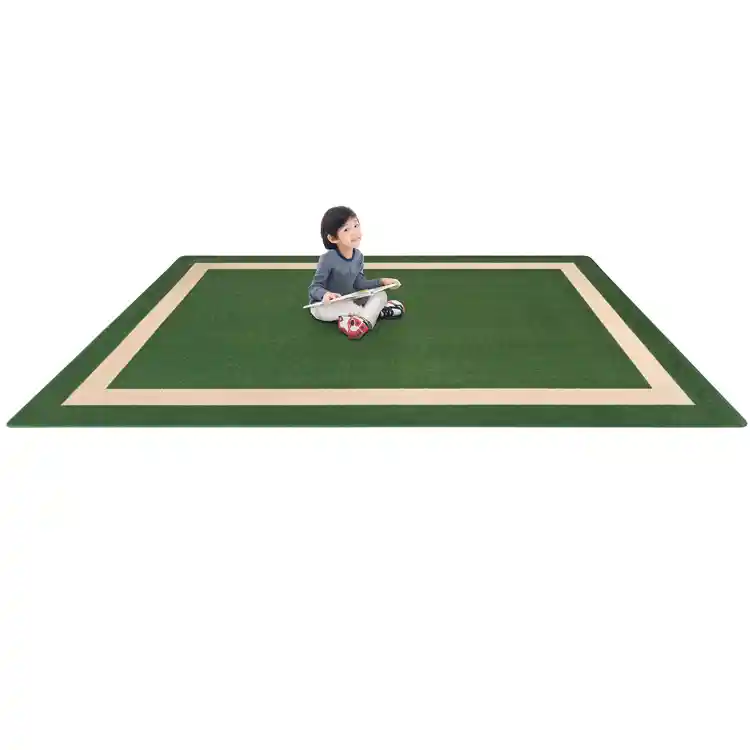 Portrait Classroom Rugs, Green, Rectangle 5'4" x 7'8"