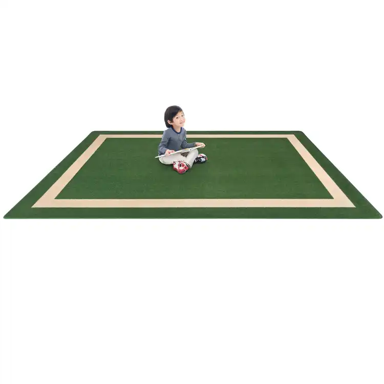 Portrait Classroom Rugs, Green, Rectangle 5'4" x 7'8"