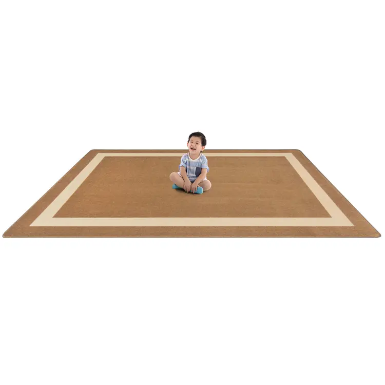 Portrait Classroom Rugs, Mocha, Rectangle 5'4" x 7'8"