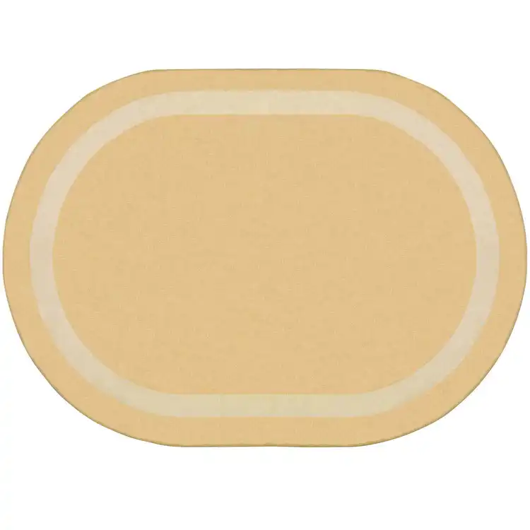 Portrait Classroom Rugs, Sandstone, Oval 5'4" x 7'8"