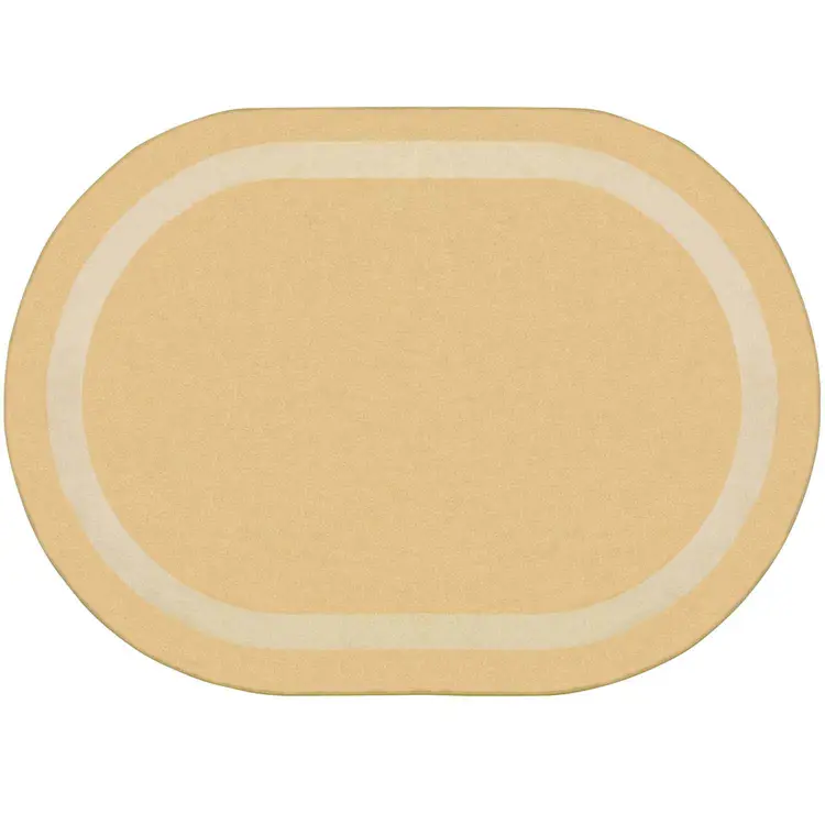 Portrait Classroom Rugs, Sandstone, Oval 5'4" x 7'8"