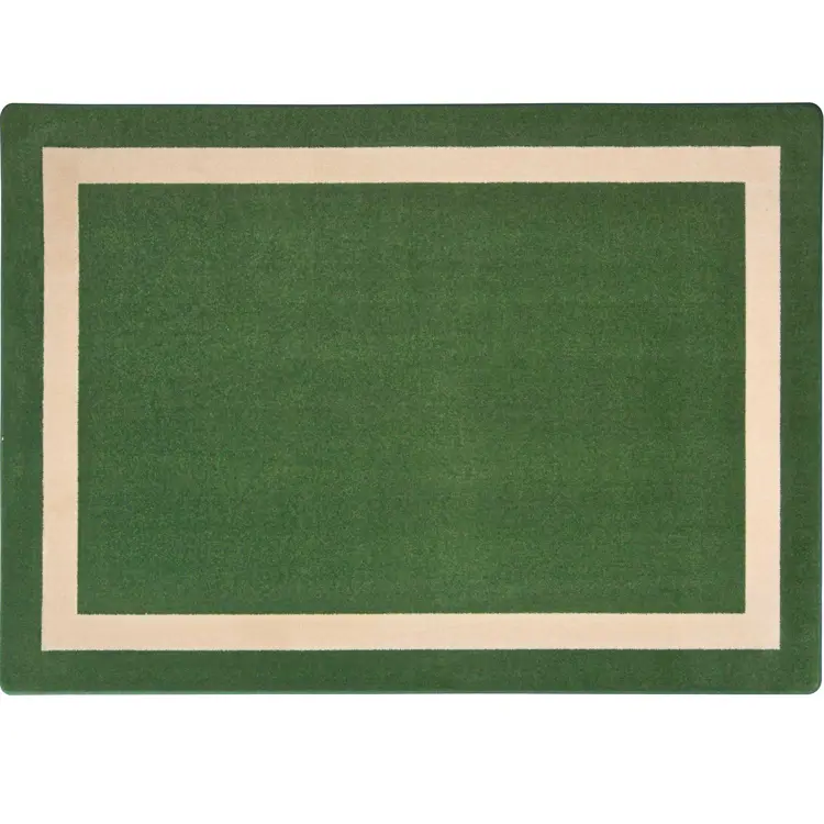 Portrait Classroom Rugs, Green, Rectangle 7'8" x 10'9"