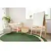Portrait Classroom Rugs, Green, Oval 7'8" x 10'9"