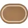 Portrait Classroom Rugs, Mocha, Oval 7'8" x 10'9"