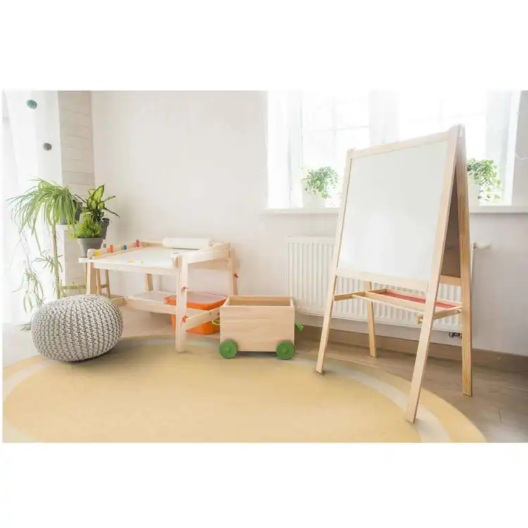 Portrait Classroom Rugs, Sandstone, Oval 7'8" x 10'9"