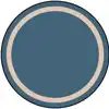 Portrait Classroom Rugs, Seaside, Round 7'7"