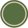 Portrait Classroom Rugs, Green, Round 5'4"