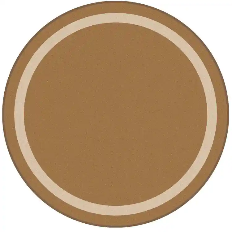 Portrait Classroom Rugs, Mocha, Round 5'4"