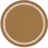 Portrait Classroom Rugs, Mocha, Round 5'4"