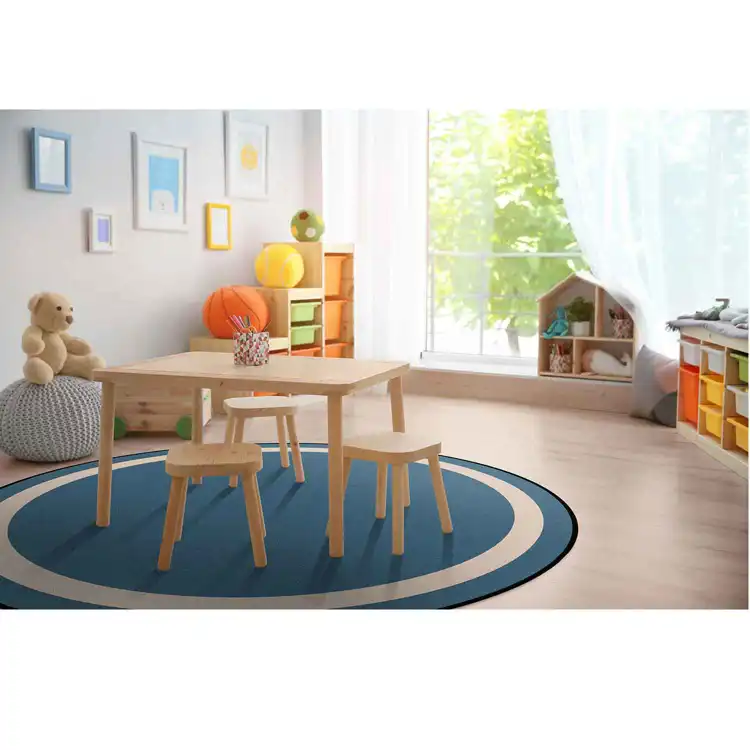 Portrait Classroom Rugs, Seaside, Round 5'4"