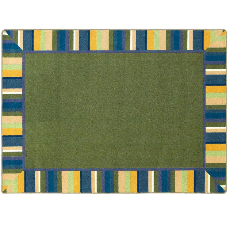 Clean Green Bold Rug, Rectangle 7'8" x 10'9"