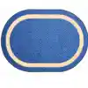 Sharing Circle Classroom Rug, Blue, Oval 3'10" x 5'4"