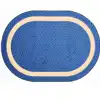 Sharing Circle Classroom Rug, Blue, Oval 3'10" x 5'4"