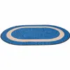 Sharing Circle Classroom Rug, Blue, Oval 5'4" x 7'8"