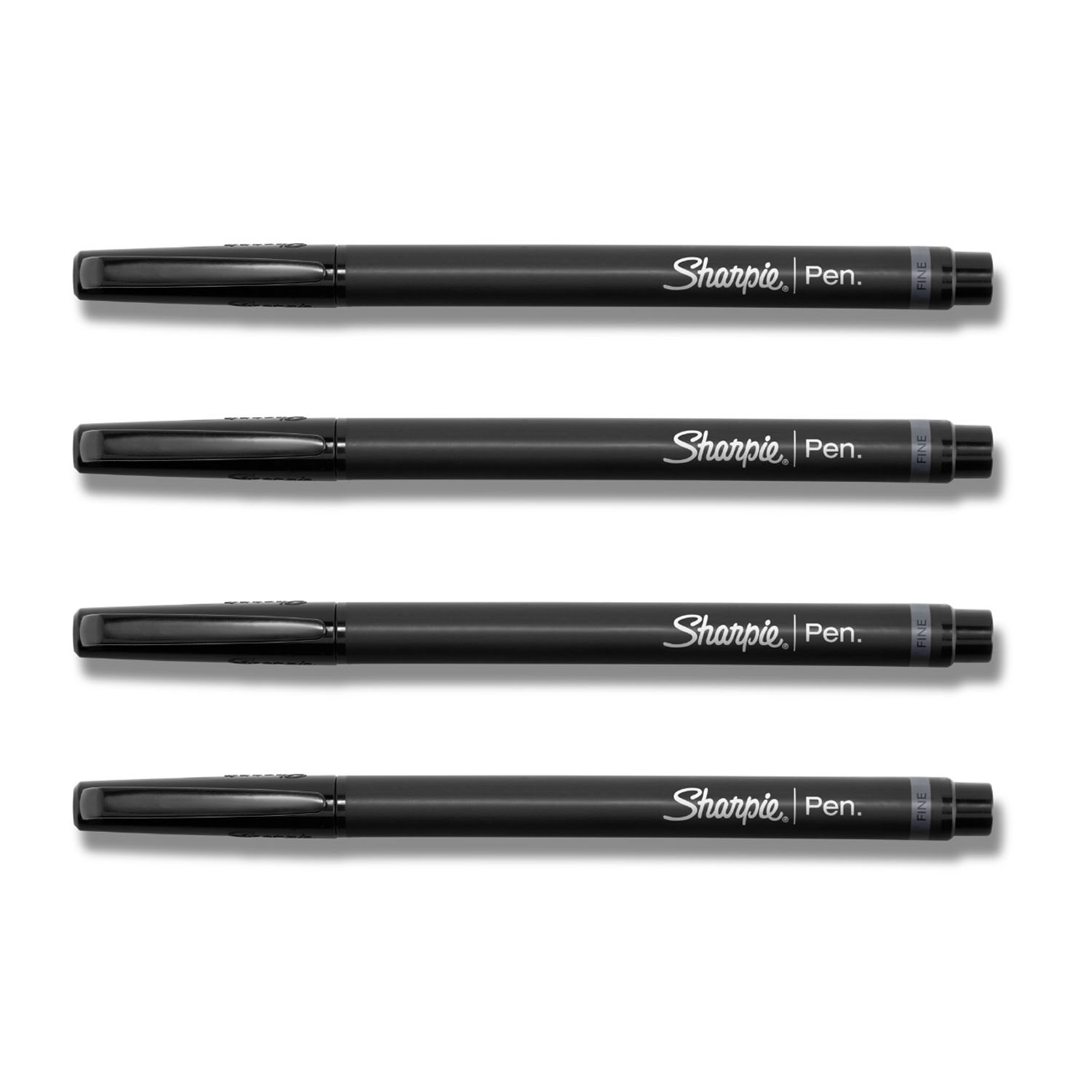 Sharpie Pen. Felt Pens Fine Point Black Ink 4 Pack (1742661