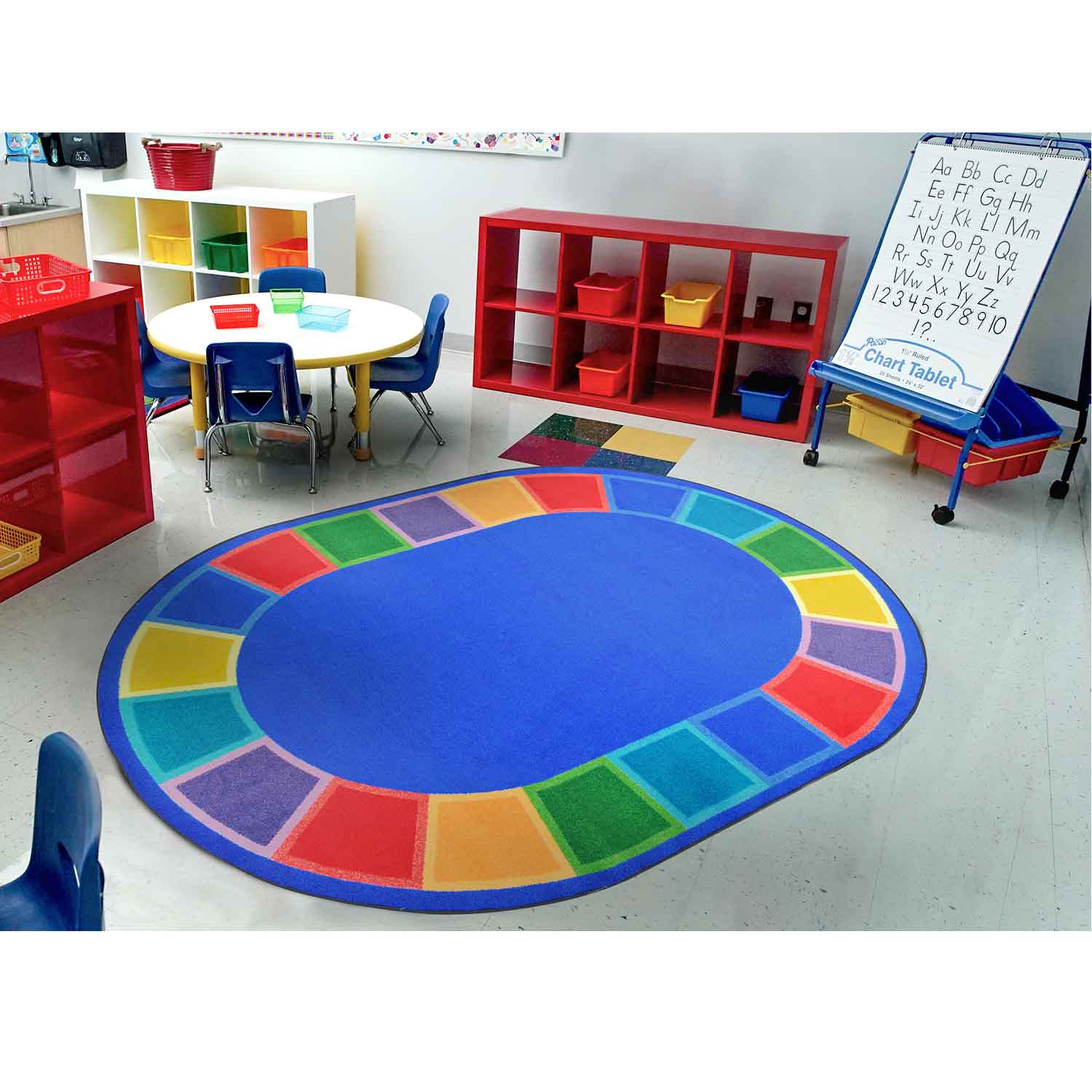 Color Tones Classroom Rug | Becker's School Supplies