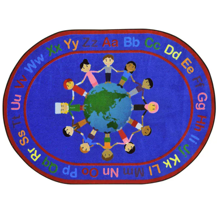 A World Of Friends Rug, Oval 7'8" x 10'9"