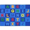 Patchwork Letters Rug, Rectangle 5'4" x 7'8"