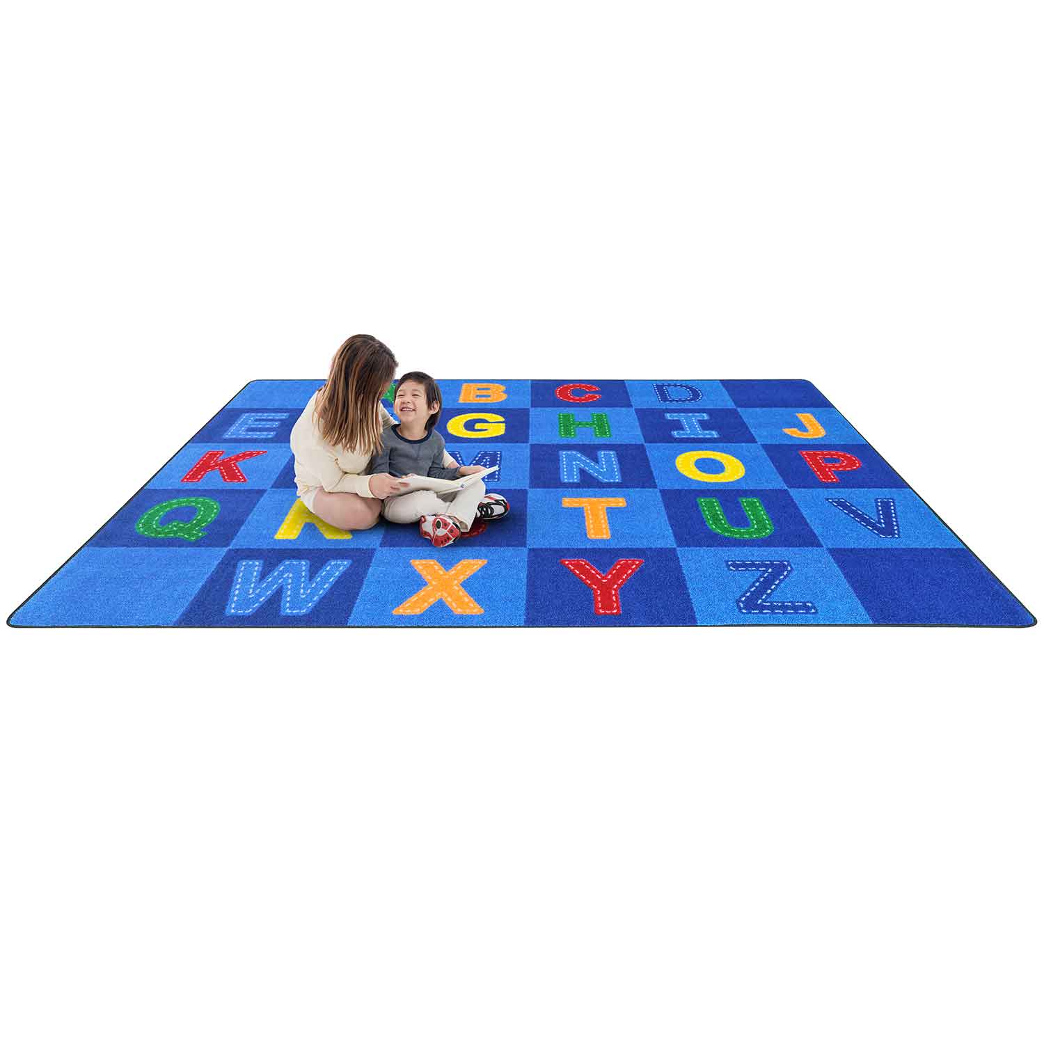 Patchwork Letters Classroom Rug | Becker's School Supplies