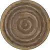 Feeling Natural Rug, Brown, Round 5'4"